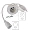Ac Works SJTW Extension Cord, 12 AWG, Indoor/Outdoor, 12/3, 1 Outlets, 5-15/20R, White, PVC, 5-15P, 1.5 ft IN515520WT - alternate 6